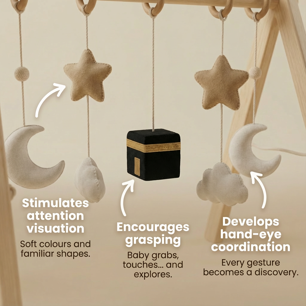 Wooden play arch feature highlights