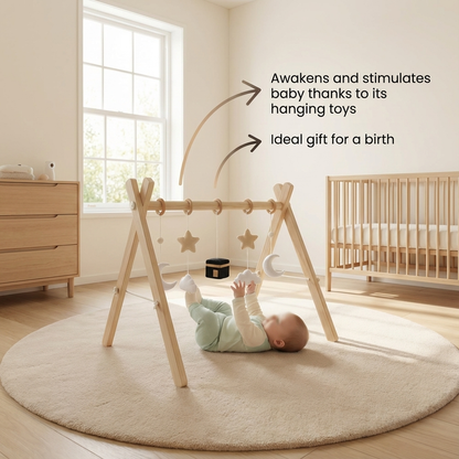 Wooden play arch dimensions and features